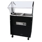 Advance Tabco BSW2-120-B-SB - Hot Food Buffet Table, electric, (2) wells, solid base, (120v)