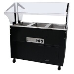 Advance Tabco BSW3-240-B-SB - Hot Food Buffet Table, electric, (3) wells, solid base, (208-240v)