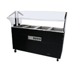 Advance Tabco BSW4-120-B-SB - Hot Food Buffet Table, electric, (4) wells, solid base, (120v)