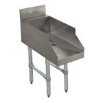 Advance Tabco CR-GS-12 - Underbar Recessed Drainboard, for glass storage, 12