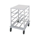 Advance Tabco CR10-54 - Can Rack, low-profile mobile design with aluminum top, w