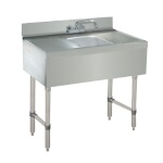 Advance Tabco CRB-31C - (1) Compartment Sink Unit, 36