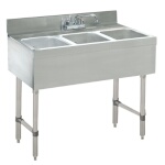 Advance Tabco CRB-33C - (3) Compartment Sink Unit, 36