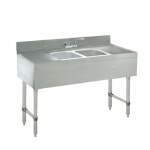 Advance Tabco CRB-42C - (2) Compartment Sink Unit, 48