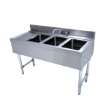 Advance Tabco CRB-43R - (3) Compartment Sink Unit, 48