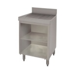 Advance Tabco CRD-4BM - Underbar Drainboard, open cabinet base with shelf, 48