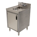 Advance Tabco CRDW-18 - Underbar Basics Dump Sink with Waste Cabinet, 18