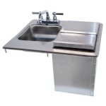 Advance Tabco D-24-SIBL - Hand Sink & Ice Bin Unit, drop-in, 9