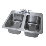 Advance Tabco DBS-2 - Drop-In Bar Sink, 2-compartment, 25-1/2