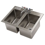 Advance Tabco DI-2-10-EC-X - Drop-In Sink, 2-compartment, 10