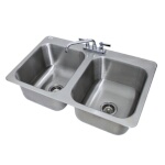 Advance Tabco DI-2-1410 - Drop-In Sink, 2-compartment, 33-1/2