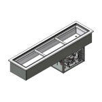 Advance Tabco DISLRCP-3 - Slim Series Cold Food Well Unit, drop-in, (3) refriger