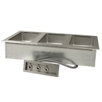 Advance Tabco DISW-3-120 - Hot Food Well, drop-in, electric, 44-1/2”W, (3) wells, wet or dry operation