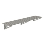 Advance Tabco DT21-6 - Slotted Wall Shelf, 72