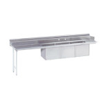 Advance Tabco DTC-3-1824-108LX - Dishtable with 3-compartment Sink, 107