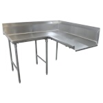 Advance Tabco DTC-K30-120L - L-Shaped Clean Dishtable, right to left, 119