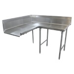 Advance Tabco DTC-K70-144R - L-Shaped Clean Dishtable, left to right, 143