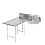 Advance Tabco DTS-D30-120L - L-Shaped Soiled Dishtable, 119