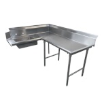 Advance Tabco DTS-K30-60R - L-Shaped Soiled Dishtable, 59