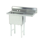 Advance Tabco FC-1-1620-18R-X - One Compartment Sink, 36-1/2