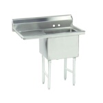 Advance Tabco FC-1-1818-18L-X - One Compartment Sink, 38-1/2
