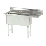 Advance Tabco FC-2-1620-18R-X - Two Compartment Sink, 52-1/2