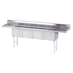 Advance Tabco FC-4-1824-18RL-X - Four Compartment Sink, 108