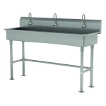 Advance Tabco FC-FM-60EFADA - Hand Sink, free standing, with (3) electronic faucets, 60