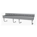 Advance Tabco FC-WM-100-F - Multiwash Hand Sink, wall mount, (5) faucets, 100