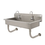 Advance Tabco FC-WM-40EF - Hand Sink, wall mount, with (2) electronic faucets, 40