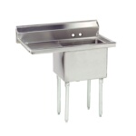 Advance Tabco FE-1-1824-24L-X - One Compartment Sink, 44-1/2