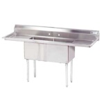 Advance Tabco FE-2-1620-18RL-X - Two Compartment Sink, 68
