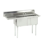 Advance Tabco FE-2-1812-18L-X - Two Compartment Sink, 56-1/2