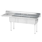 Advance Tabco FE-3-1812-18L-X - Fabricated NSF Sink, 3-compartment,