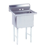 Advance Tabco FS-1-1620 - (1) Compartment Sink, no drainboards, overall 26