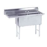 Advance Tabco FS-2-1818-18L - Two Compartment Sink, 56-1/2