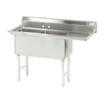 Advance Tabco FS-2-2030-24R - Fabricated Sink, 2-compartment, 66-1/2