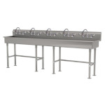 Advance Tabco FS-FM-100-ADA-F - Multiwash Hand Sink, free standing, (5) faucets, 100