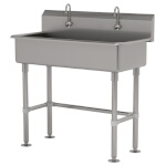 Advance Tabco FS-FM-40EF - Hand Sink, free standing, with (2) electronic faucets, 40