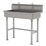 Advance Tabco FS-FM-40EFADA - Hand Sink, free standing, with (2) electronic faucets, 40