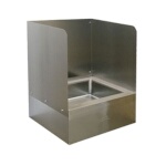Advance Tabco K-290L - Left side & back wall splash for 9-OP-28 & 9-OP-48DF mop sink