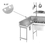 Advance Tabco K-37 - Anti-Siphon vacuum breaker holes
