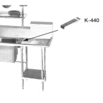 Advance Tabco K-440 - Waste trough, furnished with a 2