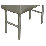 Advance Tabco K-497 - Replacement Galvanized H-Leg with plastic feet, for FE ser