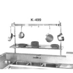 Advance Tabco K-499 - Pot Rack, stainless steel, (per linear foot)