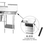 Advance Tabco K-510 - Prepare sink for undercounter dishwasher. (24