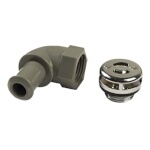 Advance Tabco K-67C - Replacement 90° Overflow Body & Head, plastic, for K-26