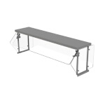 Advance Tabco NSG-15-4WELL - Food Shield, self service, 64-5/16