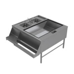 Advance Tabco PR-42X42-10-R - Pass-Thru Workstation, 42