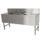 Advance Tabco PRB-19-73C - (3) Compartment Underbar Sink, 84